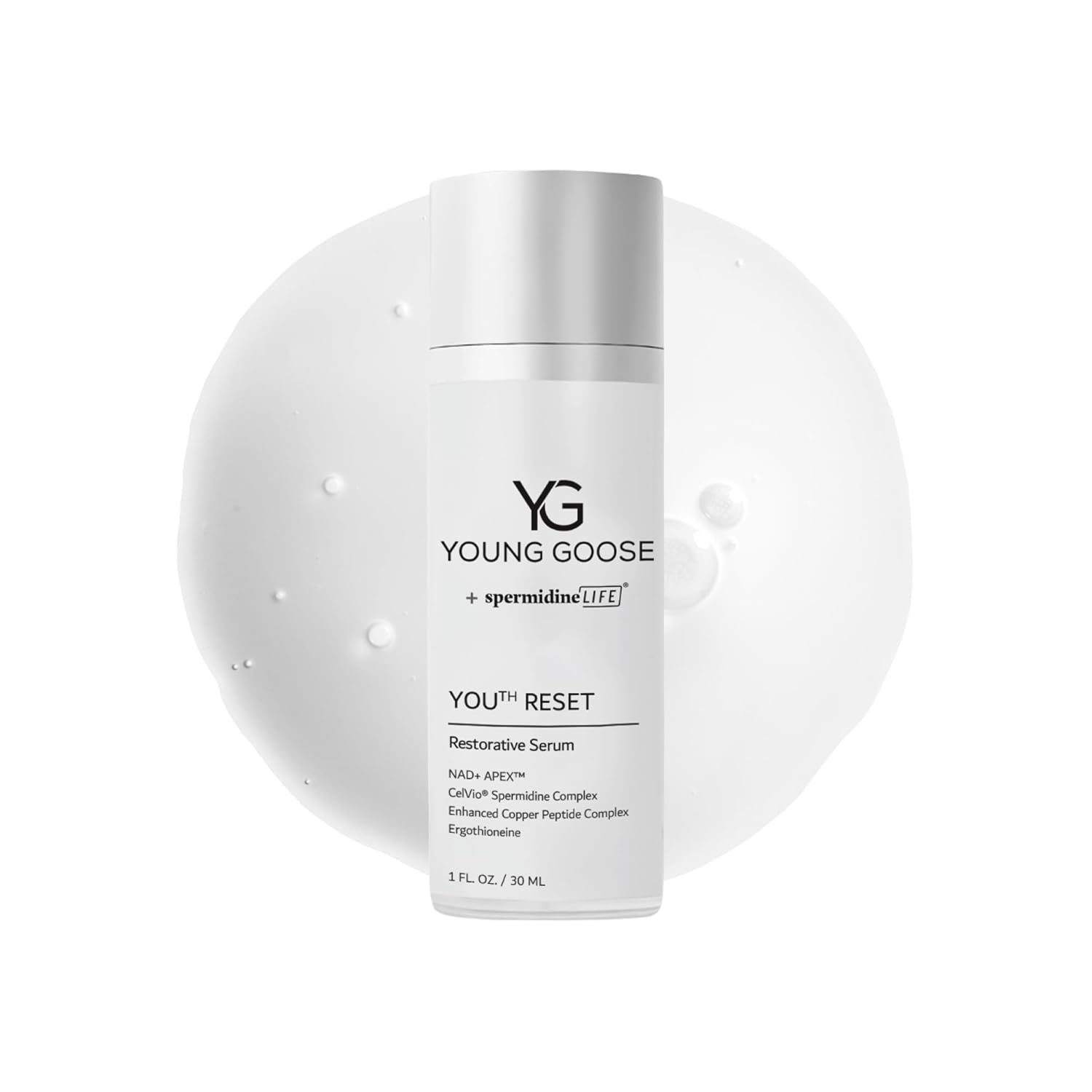 Young Goose, Youth Reset Serum | Cellular Regeneration and Repair | Improves Skin Texture | Promotes Skin Luminosity and Vibrancy - Large Size 30ml