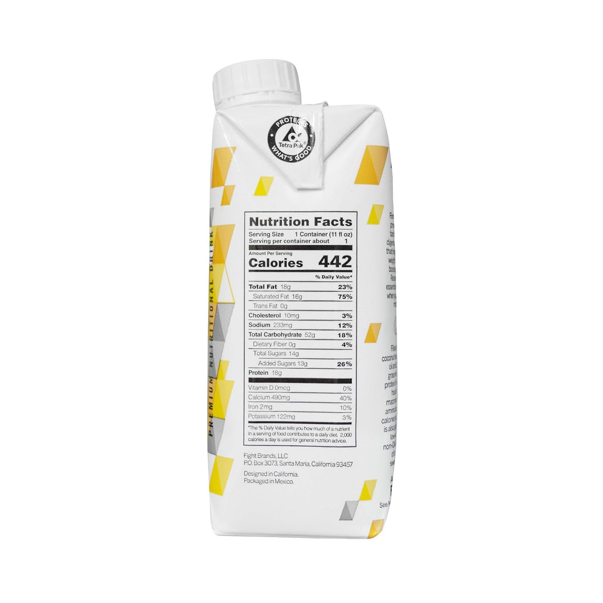 Reason Premium High Calorie Protein Drink, Free of Soy, GMO, Vanilla, 11 oz