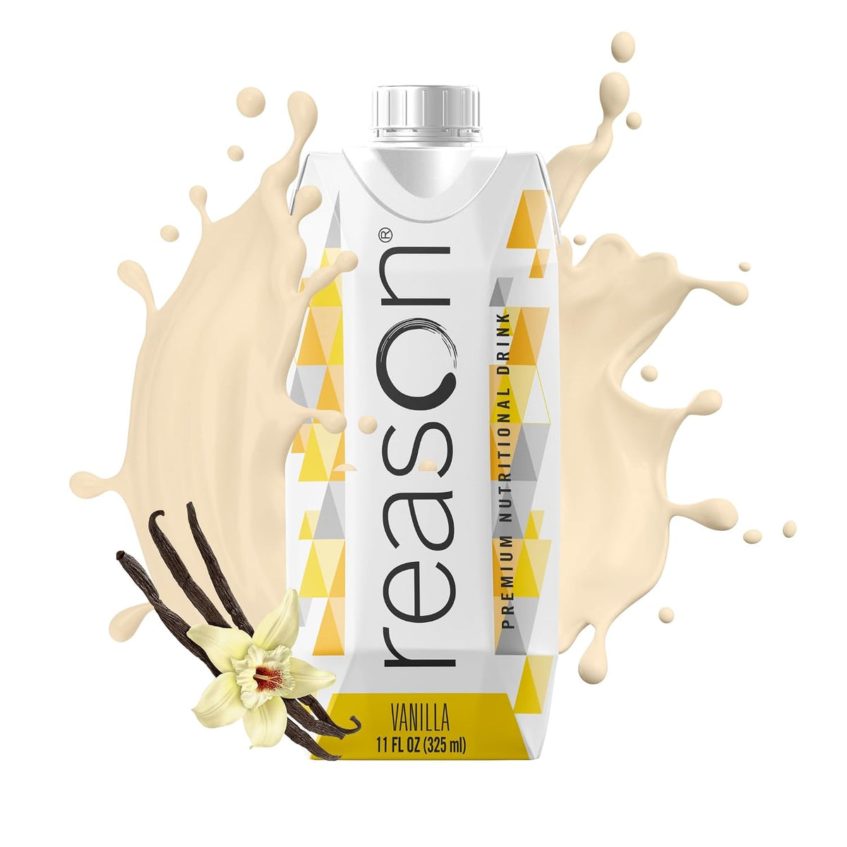 Reason Premium High Calorie Protein Drink, Free of Soy, GMO, Vanilla, 11 oz