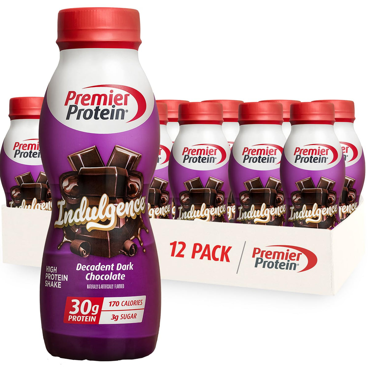 Premier Protein INDULGENCE 30g Shake, Salted Caramel Truffle, 12 Pack