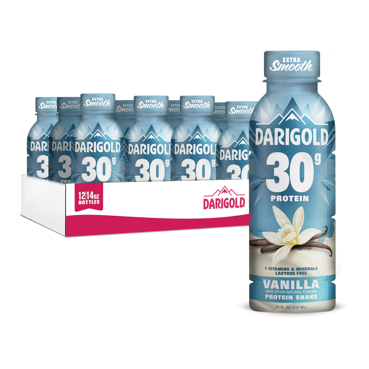 Darigold Chocolate Protein Shake, 30g per Serving Protein Drink (14oz 12ct)