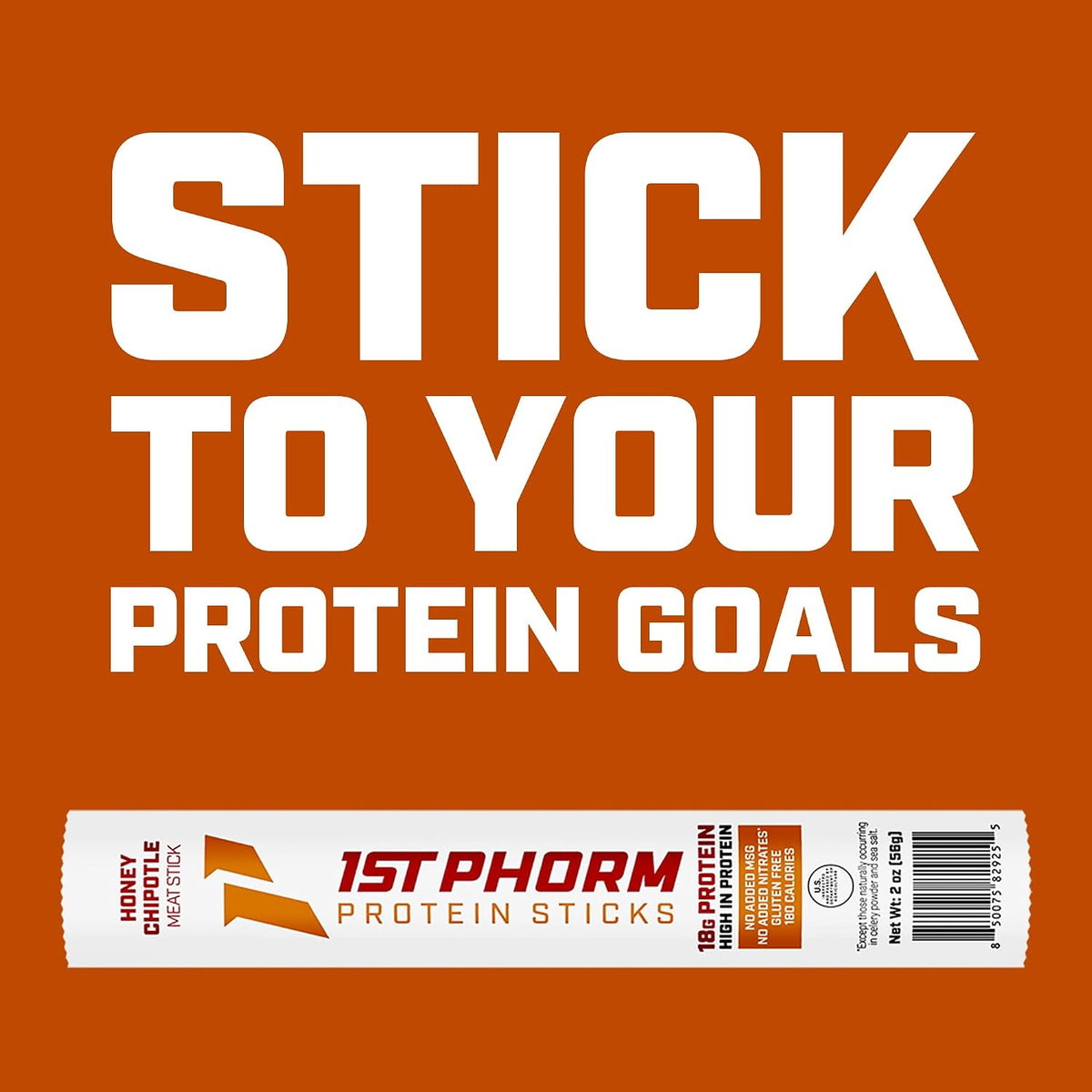 1st Phorm Protein Sticks, Honey Chipotle, 18g Protein, 15 Count