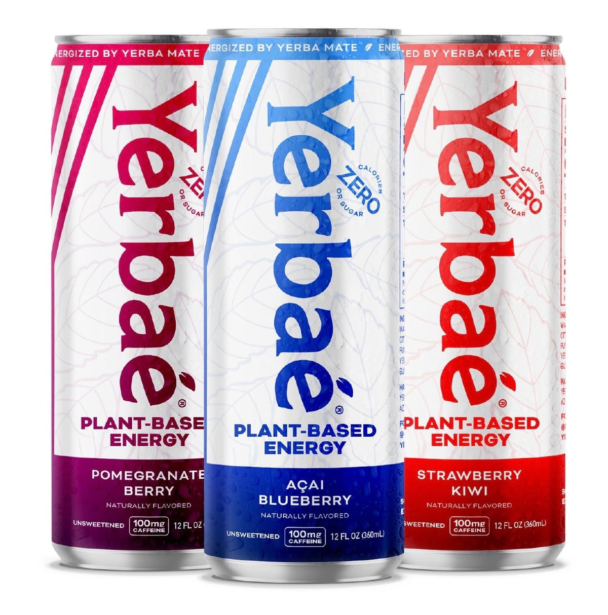 Yerbaé Energy Beverage - Variety Power Pack, 0 Sugar, 0 Calories, 0 Carbs. Yerbae is Energized by Yerba Mate, Plant-Based, Healthy Alternative to Sugary Energy Drinks, 16oz cans (12 Pack)