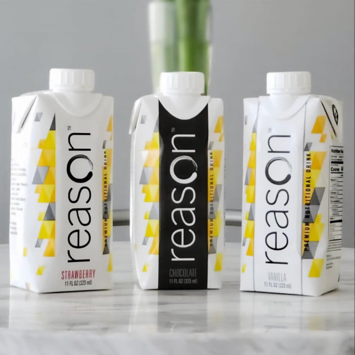 Reason Premium High Calorie Protein Drink, Free of Soy, GMO, Vanilla, 11 oz