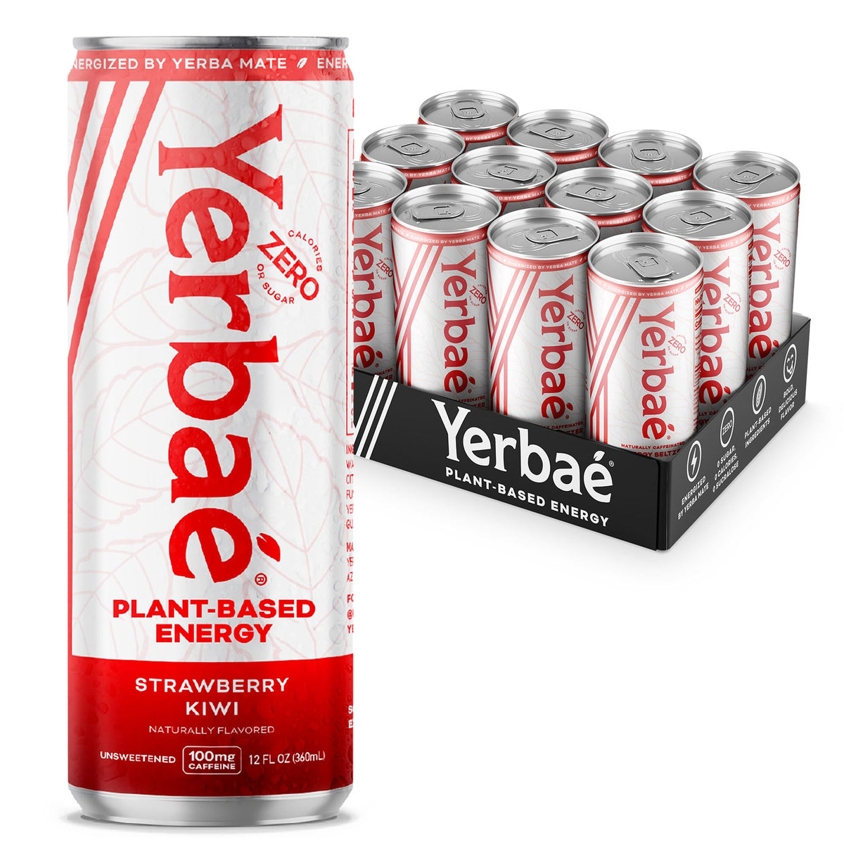 Yerbaé Energy Beverage - Variety Power Pack, 0 Sugar, 0 Calories, 0 Carbs. Yerbae is Energized by Yerba Mate, Plant-Based, Healthy Alternative to Sugary Energy Drinks, 16oz cans (12 Pack)