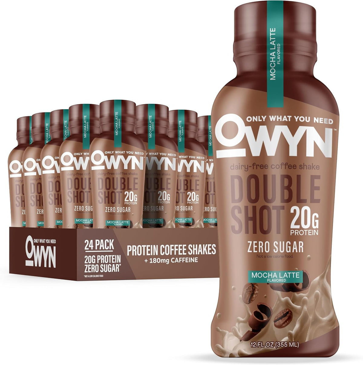 OWYN Only What You Need Mocha Latte Flavored 20g Protein Shake, 12 Ct